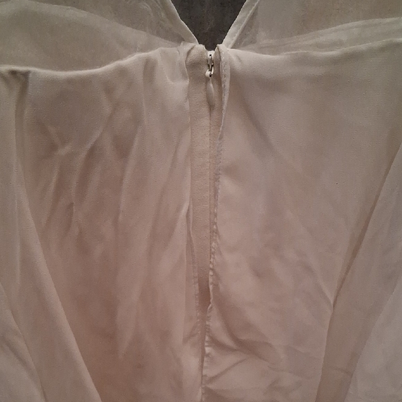 Vince Camuto Chic White Layered Midi Dress - Picture 5 of 10